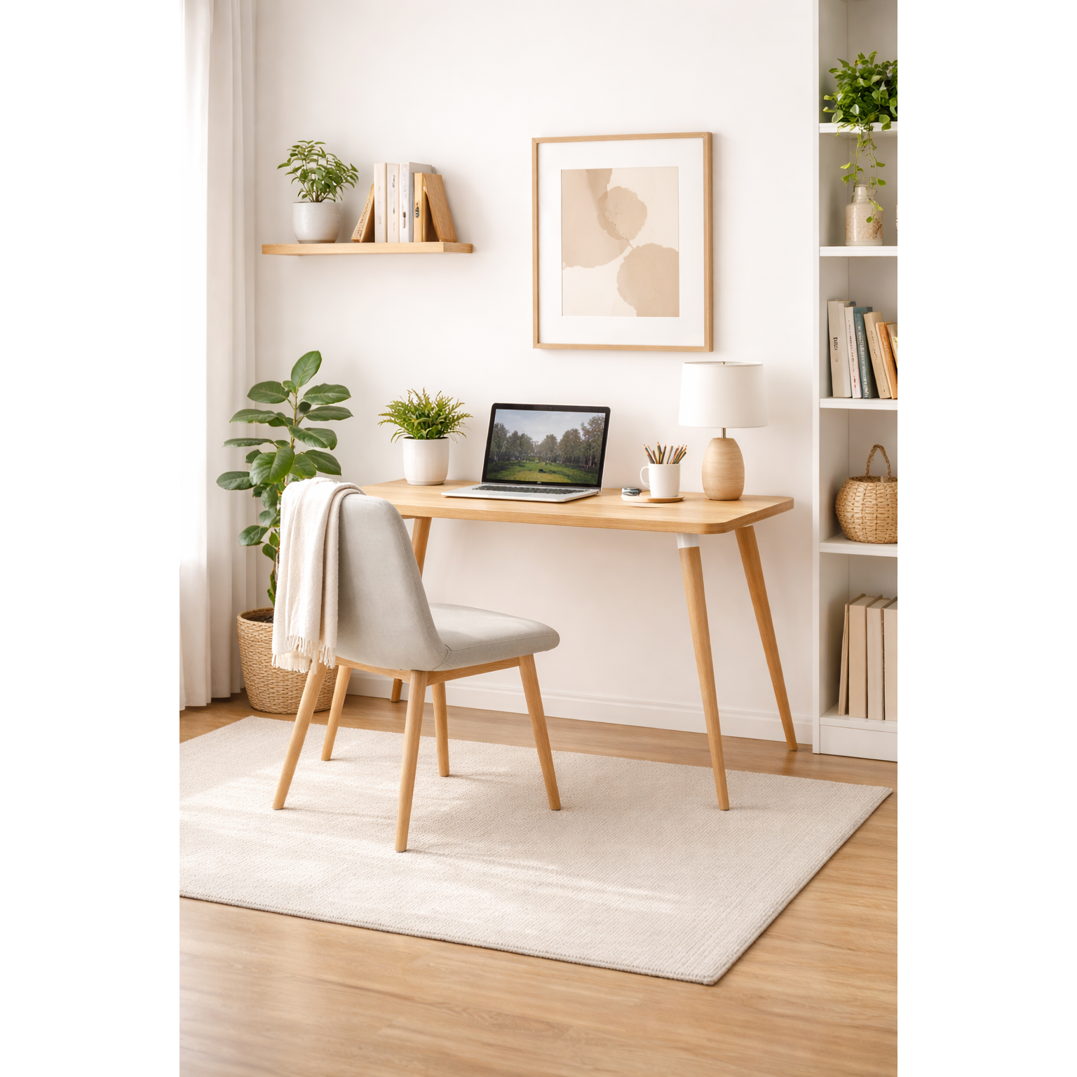 Nordic Desk Scandinavian Style Desk for Modern Workspaces