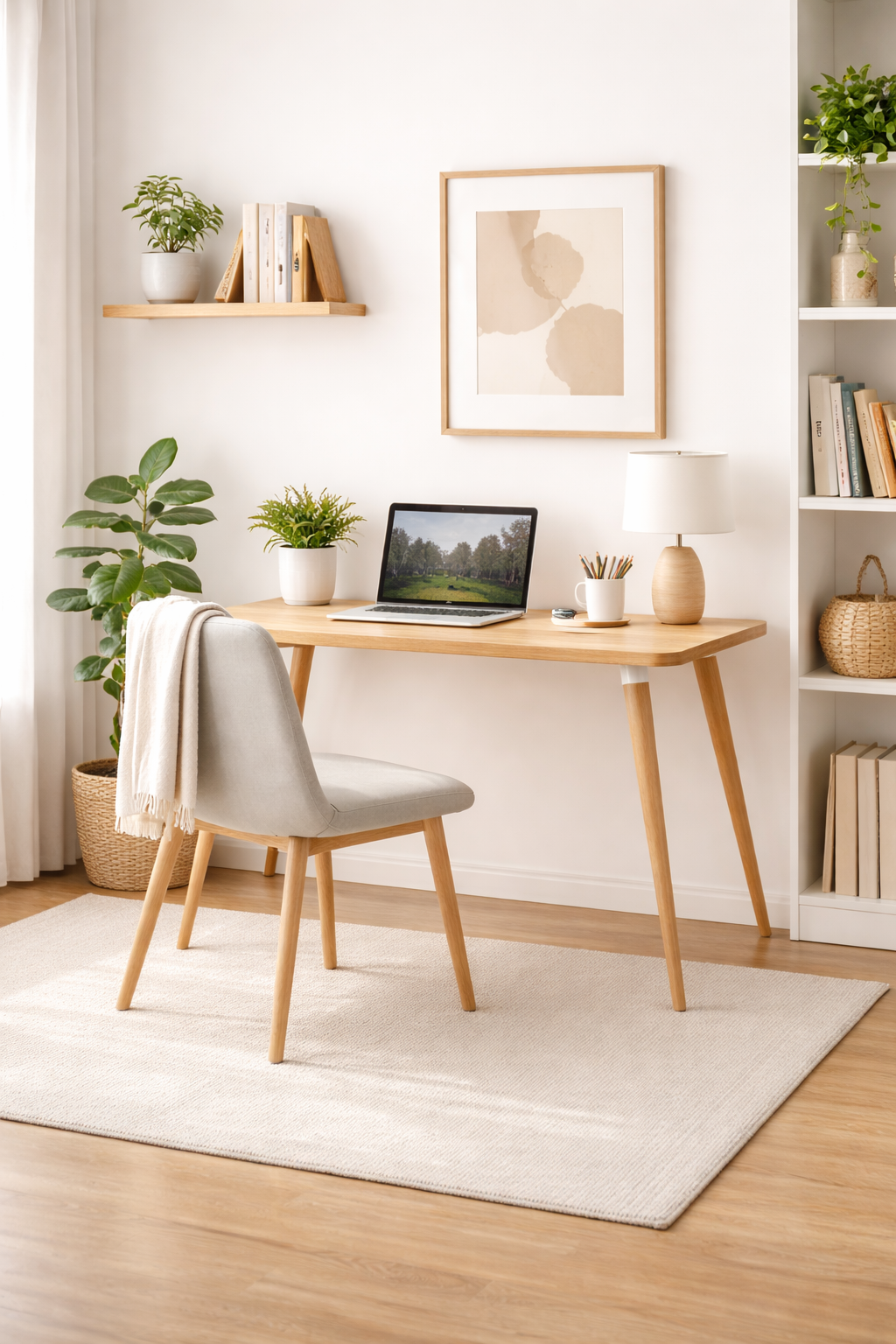Nordic Desk Scandinavian Style Desk for Modern Workspaces