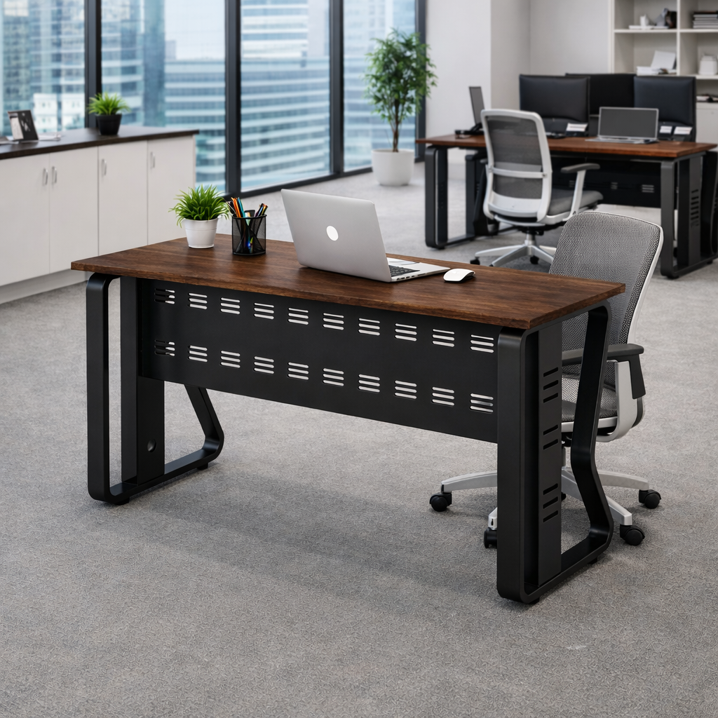 Ortiga Desk Modern Office Desk for Organized Workspaces