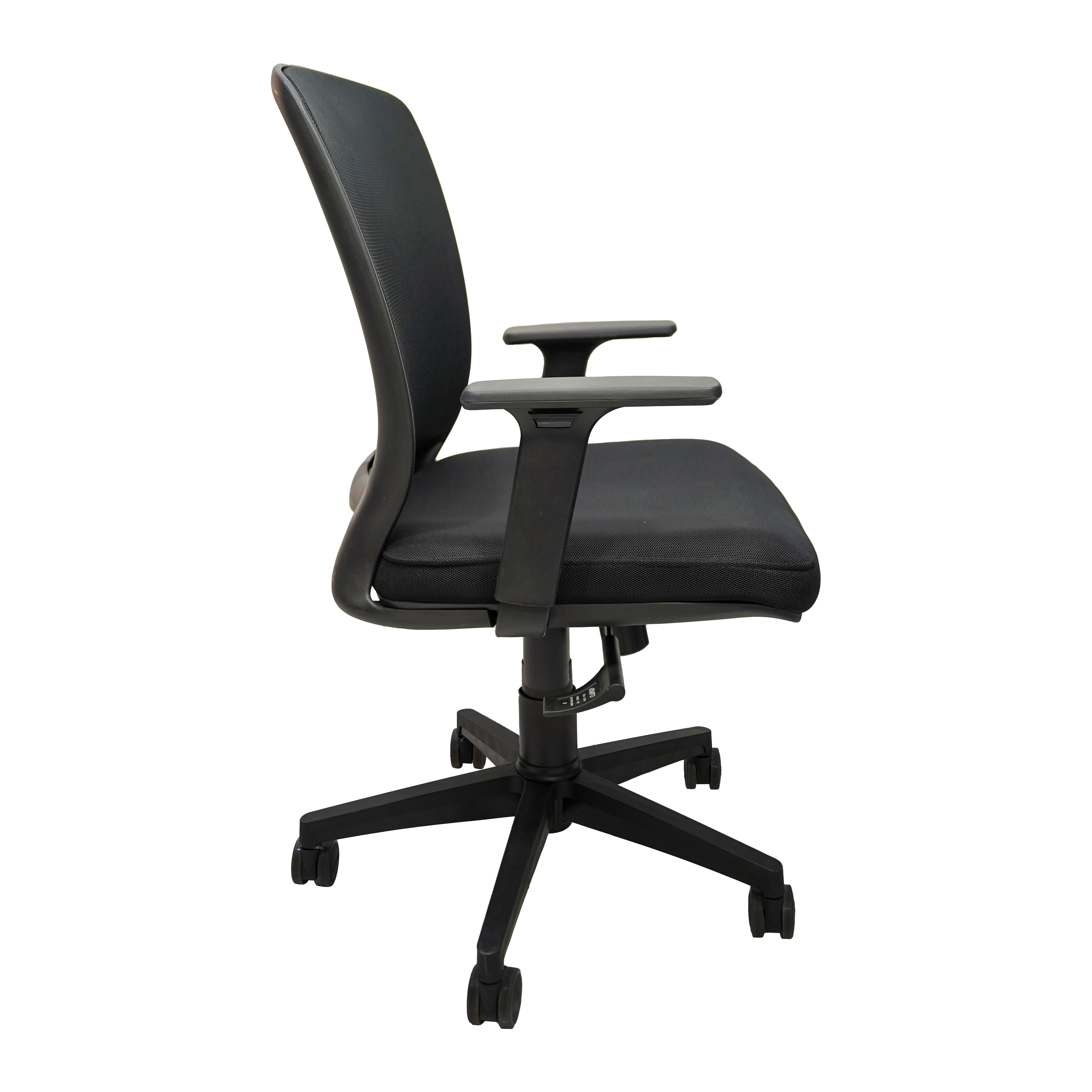 Echo Black Chair  Modern Black Ergonomic Office Chair